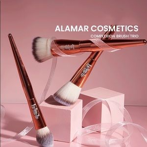 Alamar Brush Trio Complexion Makeup Rose Gold